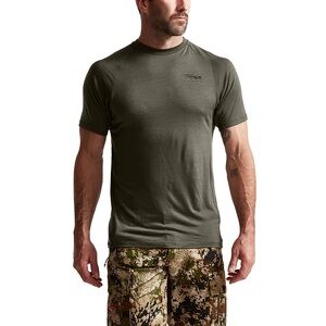 Men’s Sitka Gear Core Merino 120 Short Sleeve Crew T-Shirt | Pyrite | Large
